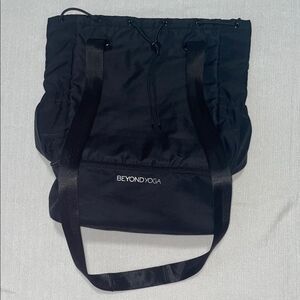 Beyond Yoga Black Convertible Gym Bag